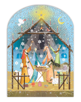 Hardcover Real & Exciting Christmas Nativity Advent Calendar Book