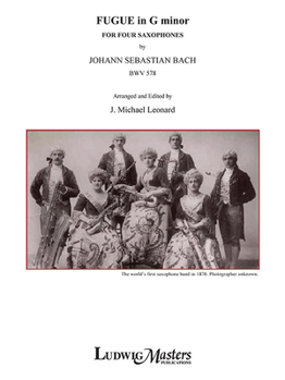 Paperback Fugue in G Minor, the Little for Saxophone Quartet: Conductor Score Book