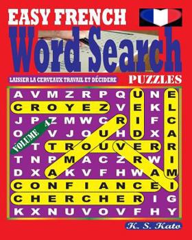 Paperback EASY FRENCH Word Search Puzzles. Vol. 4 [French] Book