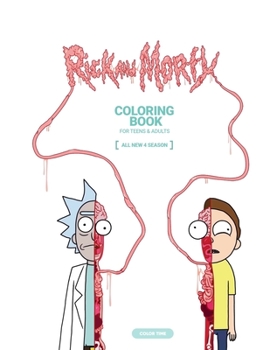 Paperback Rick and Morty Coloring Book: 4 season Book