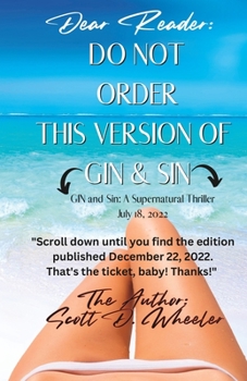 Paperback Gin and Sin: A Supernatural Thriller Book