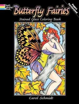 Paperback Butterfly Fairies Stained Glass Coloring Book