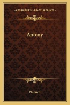 Paperback Antony Book