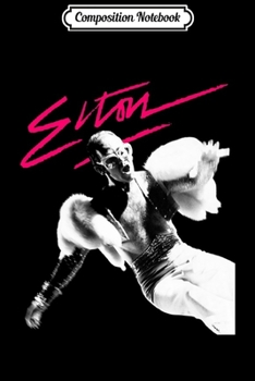 Composition Notebook: Elton John Official Pink Brush Photo Premium  Journal/Notebook Blank Lined Ruled 6x9 100 Pages