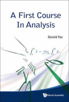 Hardcover A First Course in Analysis Book