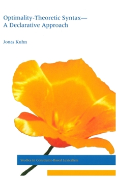 Paperback Optimality-Theoretic Syntax: A Declarative Approach: A Declarative Approach Book