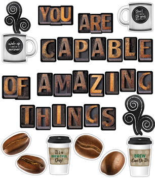 Wall Chart Industrial Cafe You Are Capable of Amazing Things Bulletin Board Set Book