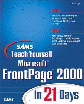 Paperback Teach Yourself Microsoft FrontPage 2000 in 21 Days Book