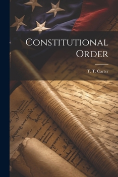 Paperback Constitutional Order Book