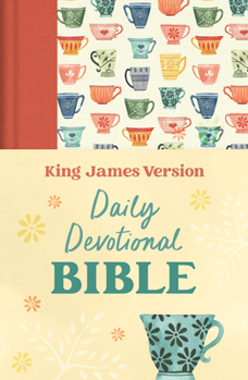 Hardcover Daily Devotional Bible King James Version [Tangerine Tea Time] Book