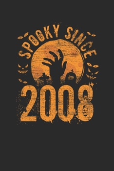 Spooky Since 2008: Graph Ruled Notebook / Journal (6" X 9" - 5 X 5 Graph Ruled) – Birthday Gift and Halloween Day Gift for Kids, Teenager, Women and Men