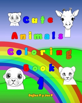 Paperback Cute Animals Coloring Book 1 Book