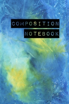 Composition Notebook: College Ruled 6" x 9" Artic Blue Design Writing Notes Journal,Office,Kids,School and college student