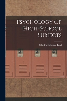 Paperback Psychology Of High-School Subjects Book