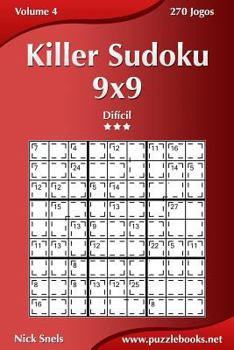 Paperback Killer Sudoku 9x9 - Difícil - Volume 4 - 270 Jogos [Portuguese] Book