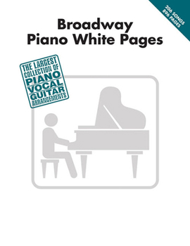 Paperback Broadway Piano White Pages Book