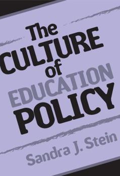 Paperback The Culture of Education Policy Book