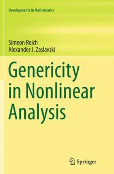 Paperback Genericity in Nonlinear Analysis Book