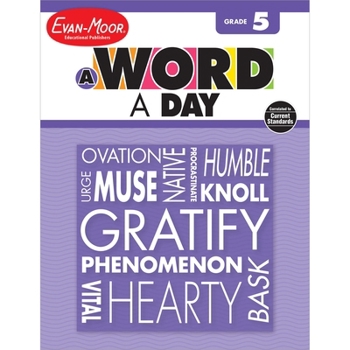 Paperback A Word a Day, Grade 5 Teacher Edition Book