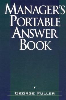 Hardcover Manager's Portable Answer Book