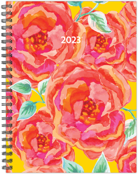 Spiral-bound Rose Floral 6.5 X 8.5 Softcover Weekly Planner Book