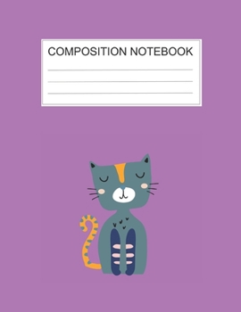 Paperback Composition notebook: Ruled (8.5 x 11 in), 110 Pages: Diary Book For Girl, Journal Notebook For Kids, Writing Journal Lined, Cute Pets green Book