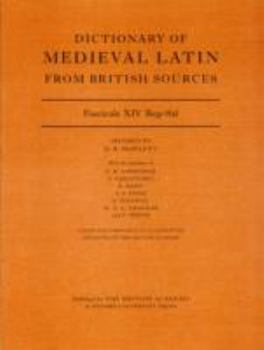 Paperback Dictionary of Medieval Latin from British Sources: Fascicule XIV: Reg-Sal Book