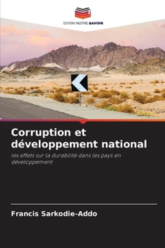 Paperback Corruption et développement national [French] Book