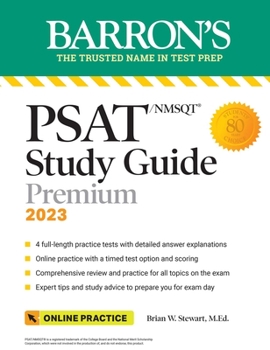 Paperback Psat/NMSQT Study Guide, 2023: Comprehensive Review with 4 Practice Tests + an Online Timed Test Option Book