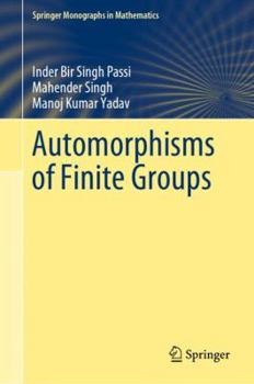 Hardcover Automorphisms of Finite Groups Book