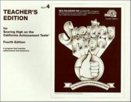 Hardcover Scoring High on California Achievement Tests, Book 4, Teacher's Edition Book