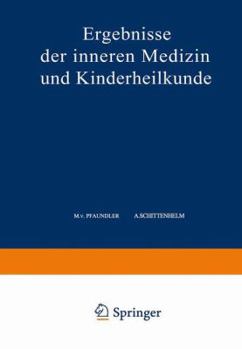 Paperback Ergebnisse Der Inneren Medizin Und Kinderheilkunde: Fünfundsechzigster Band [German] Book