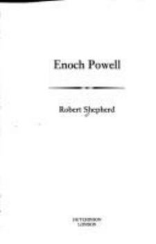 Hardcover Enoch Powell: A Life Book