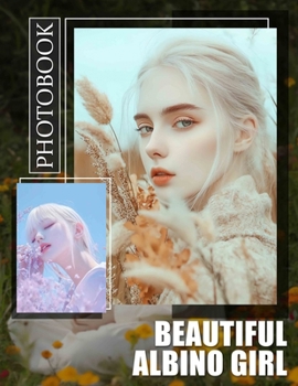 Paperback Beautiful Albino Girl Photo Book: Featuring 40 Stunning Images Celebrating Unique Beauty and Diversity of Albino Girls Book
