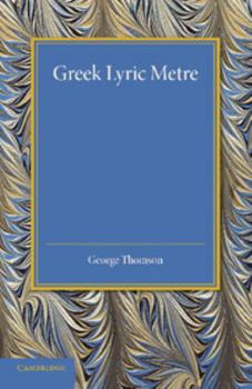 Paperback Greek Lyric Metre Book