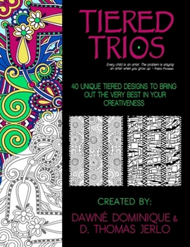 Paperback Tiered Trios, Adult Coloring Book