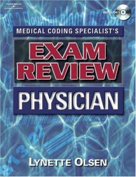 Paperback Medical Coding Specialist's Exam Review Physician [With CDROM] Book