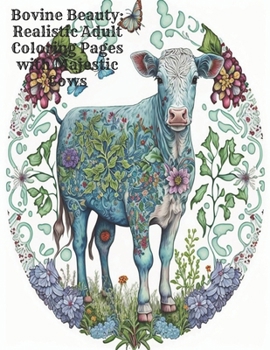 Bovine Beauty: Realistic Adult Coloring Pages with Majestic Cows