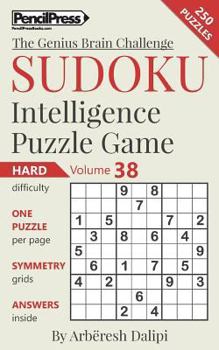 Paperback Sudoku Puzzle Books Volume 38. Hard. Sudoku Intelligence Puzzle Game Book