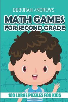 Paperback Math Games For Second Grade: Foseruzu Puzzles - 100 Large Puzzles For Kids Book