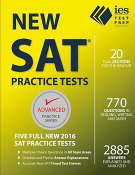 Paperback New SAT Practice Tests Book