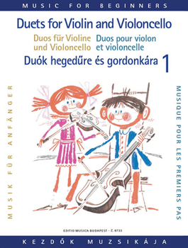 Paperback Duets for Violin and Violoncello for Beginners: Volume 1 Book