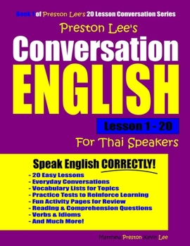 Paperback Preston Lee's Conversation English For Thai Speakers Lesson 1 - 20 Book
