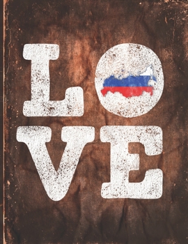 Paperback Love: Russia Flag Cute Personalized Gift for Russian Friend 2020 Calendar Daily Weekly Monthly Planner Organizer Book