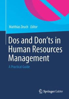 Paperback DOS and Don'ts in Human Resources Management: A Practical Guide Book
