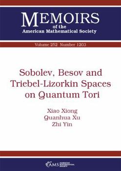 Paperback Sobolev, Besov and Triebel-Lizorkin Spaces on Quantum Tori (Memoirs of the American Mathematical Society, 1203) Book