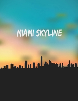 Paperback Miami Skyline: Carnet de note - Bloc-notes - 21,59x27,94 cm, 100 pages [French] Book
