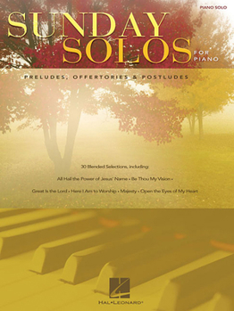 Paperback Sunday Solos for Piano: Preludes, Offertories & Postludes Book