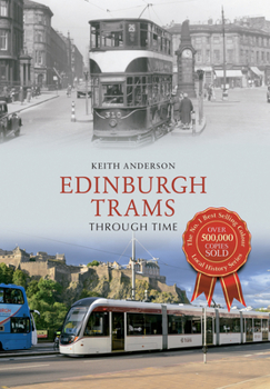 Paperback Edinburgh Trams Through Time Book