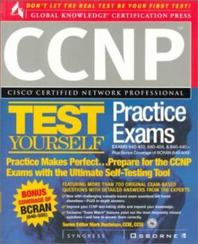 Paperback Cisco CCNP Test Yourself Practice Exams Book